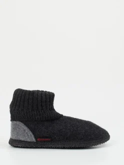Giesswein – Hüttenschuhe aus Wollfilz anthrazit