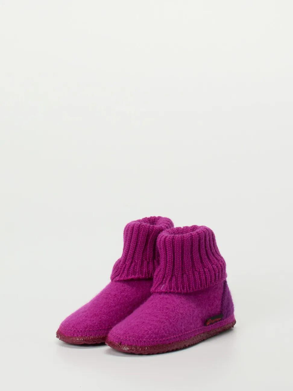Giesswein – Hüttenschuhe aus Wollfilz Beerenpink
