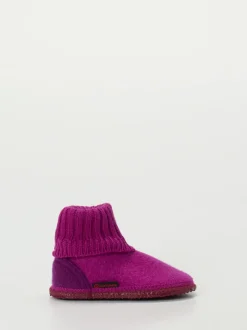 Giesswein – Hüttenschuhe aus Wollfilz Beerenpink