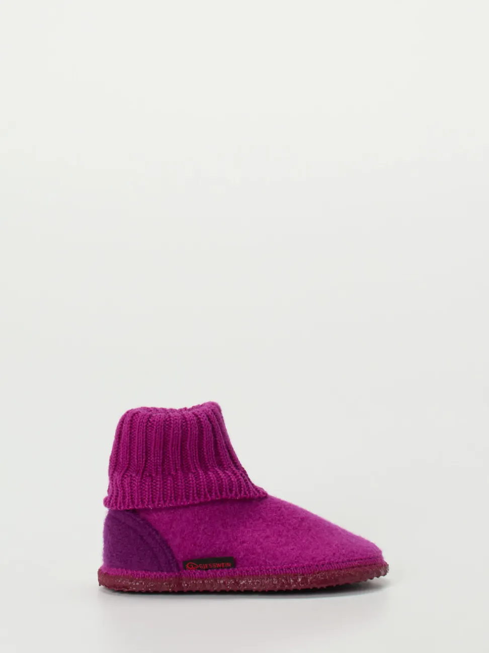 Giesswein – Hüttenschuhe aus Wollfilz Beerenpink