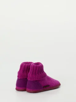Giesswein – Hüttenschuhe aus Wollfilz Beerenpink