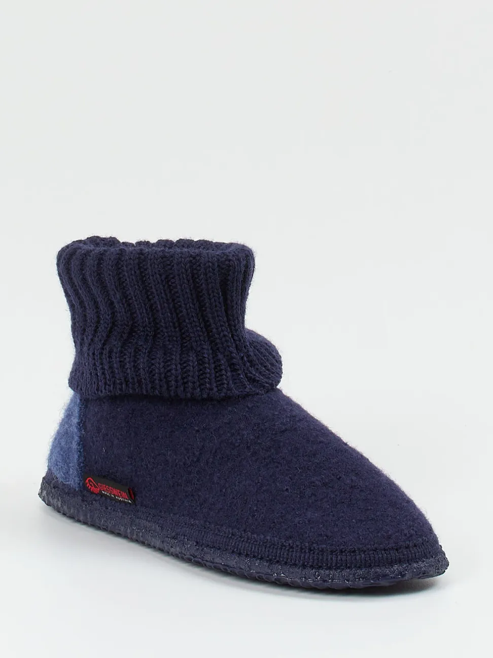 Giesswein – Hüttenschuhe aus Wollfilz Dunkelblau