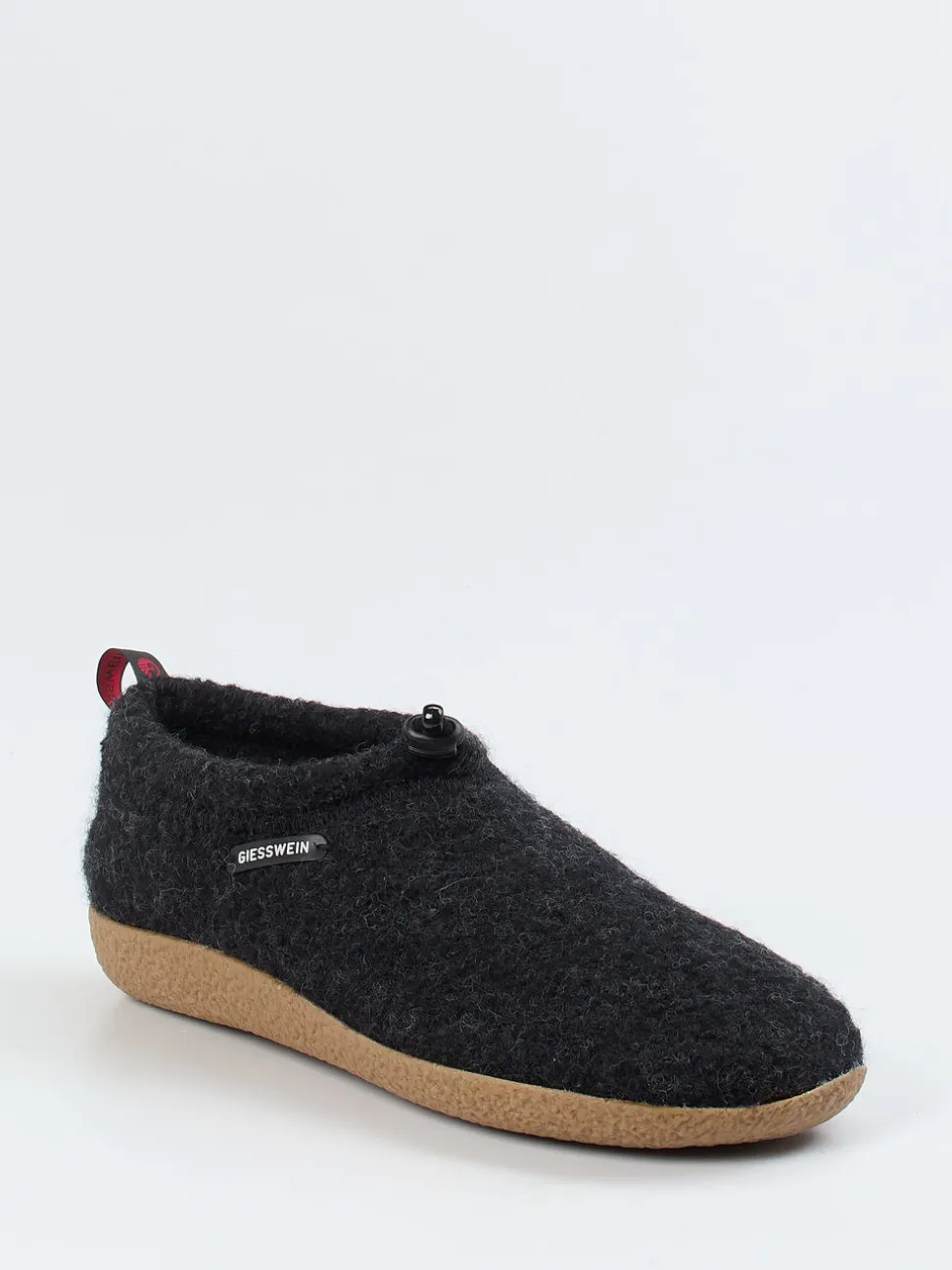 Giesswein – Hüttenschuhe aus Wollfilz Anthrazit