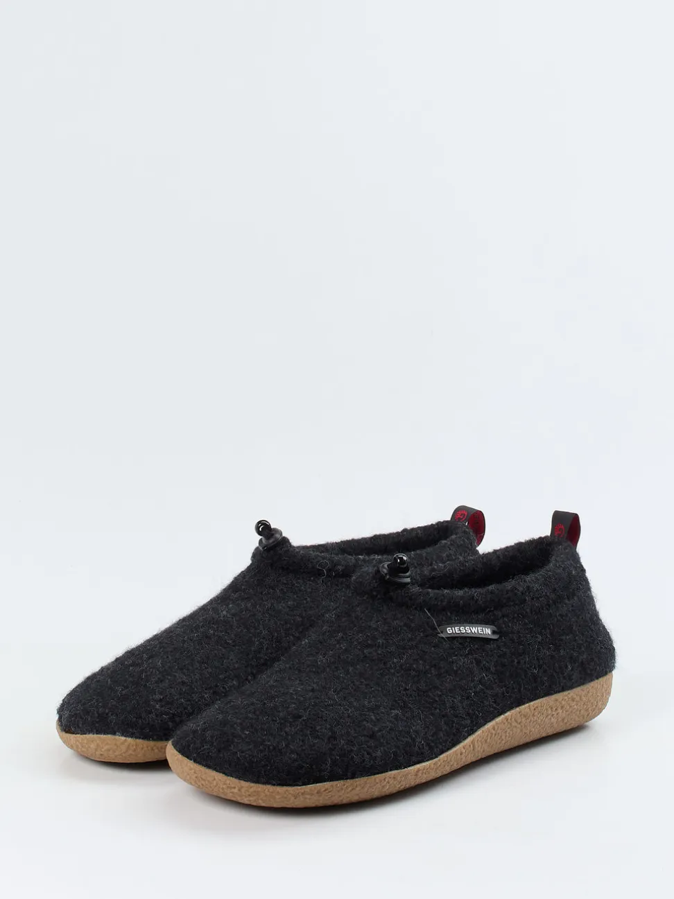 Giesswein – Hüttenschuhe aus Wollfilz Anthrazit