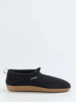 Giesswein – Hüttenschuhe aus Wollfilz Anthrazit