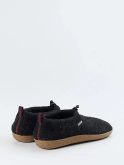 Giesswein – Hüttenschuhe aus Wollfilz Anthrazit