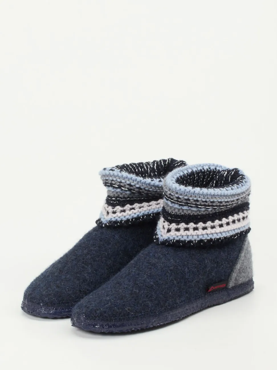 Giesswein – Hüttenschuhe aus Wolle Dunkelblau