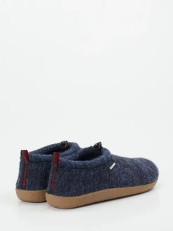 Giesswein – Hüttenschuhe aus Wollfilz Dunkelblau