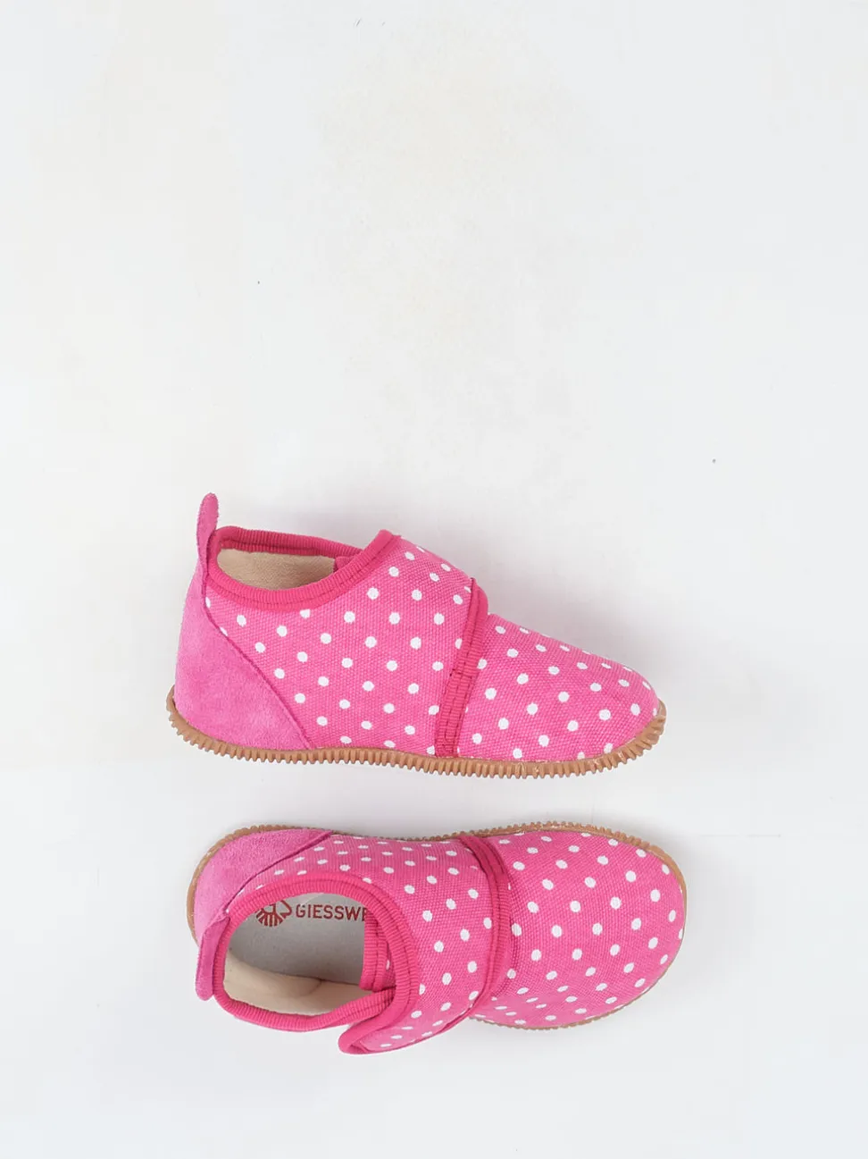 Giesswein – Kinderhausschuh aus Canvas in Pink
