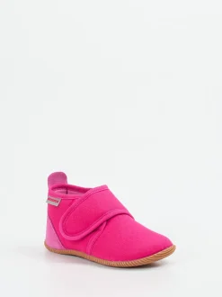 Giesswein – Kinder-Hüttenschuhe aus Textil pink