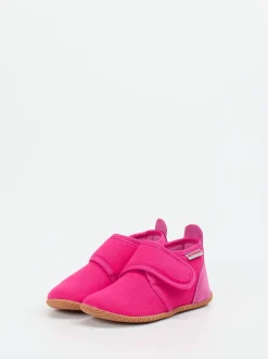 Giesswein – Kinder-Hüttenschuhe aus Textil pink