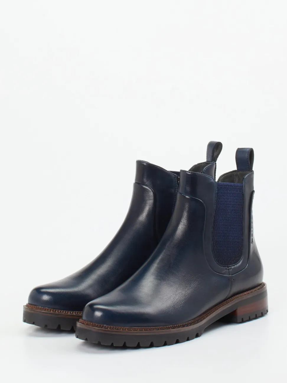 Ginger & Glove – Chelsea Boots aus Lammleder in Blau