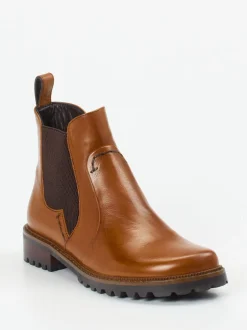 Ginger & Glove – Chelsea Boots aus Kalbleder cognac