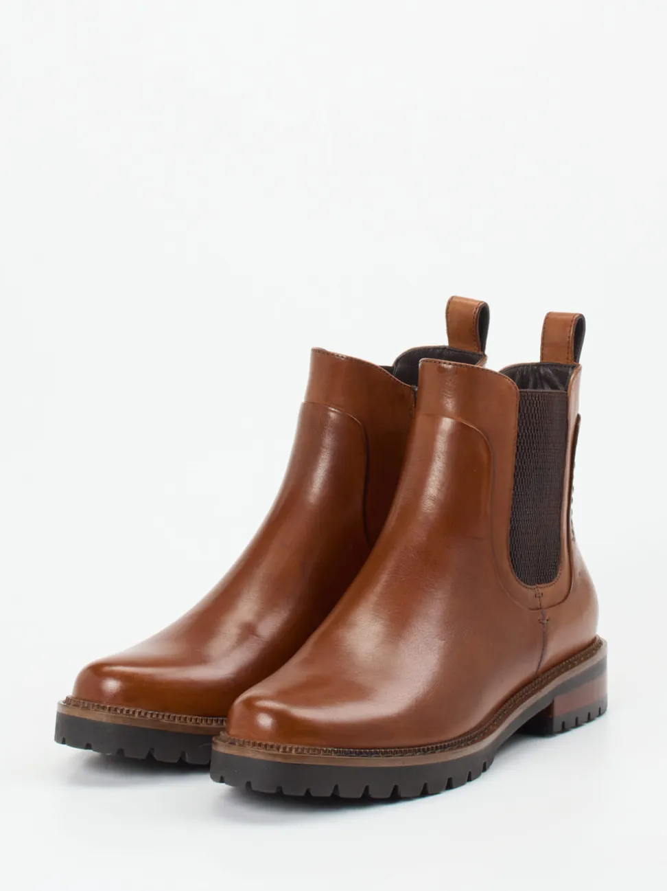 Ginger & Glove – Chelsea Boots aus Kalbleder cognac