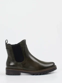 Ginger & Glove – Chelsea Boot aus Lammleder Dunkelgrün
