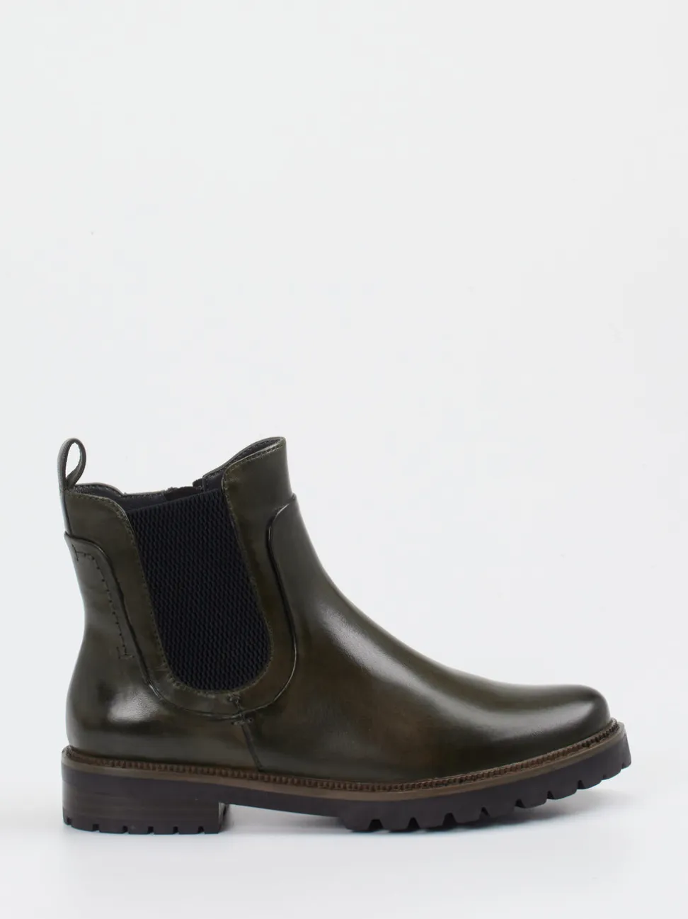 Ginger & Glove – Chelsea Boot aus Lammleder Dunkelgrün