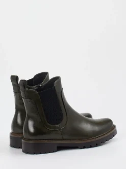 Ginger & Glove – Chelsea Boot aus Lammleder Dunkelgrün
