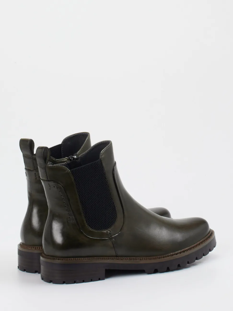 Ginger & Glove – Chelsea Boot aus Lammleder Dunkelgrün