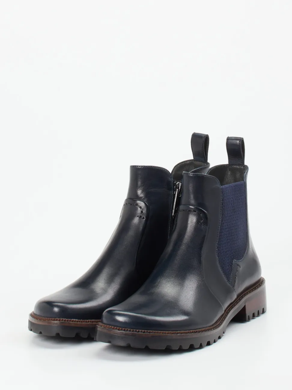 Ginger & Glove – Chelsea-Boots aus Lammleder Nachtblau