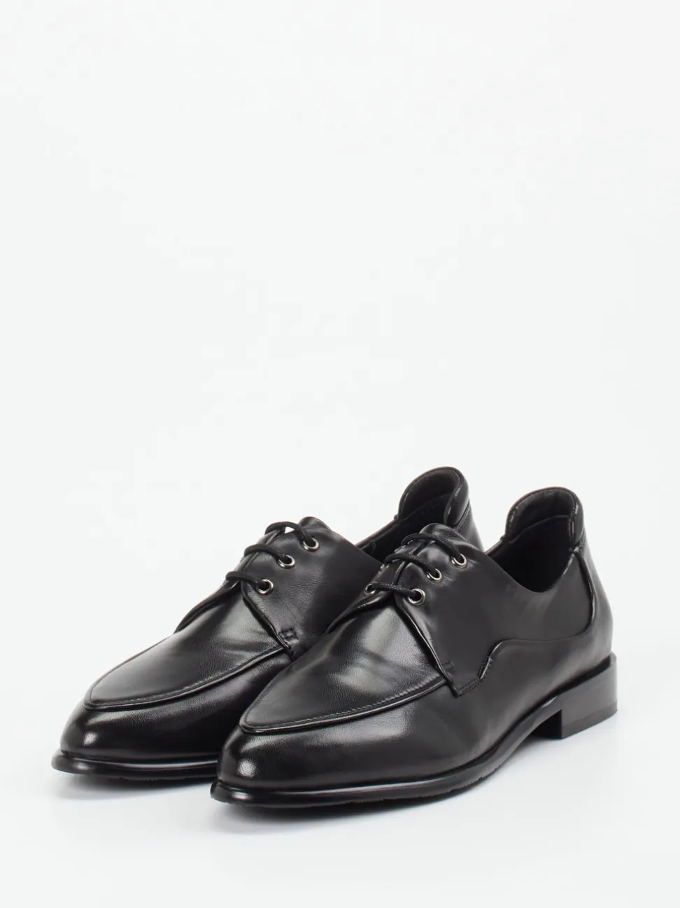 Ginger & Glove – Derby-Schuhe aus Lammleder schwarz