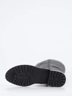 Ginger & Glove – Kniehohe Stiefel aus Lammleder Schwarz