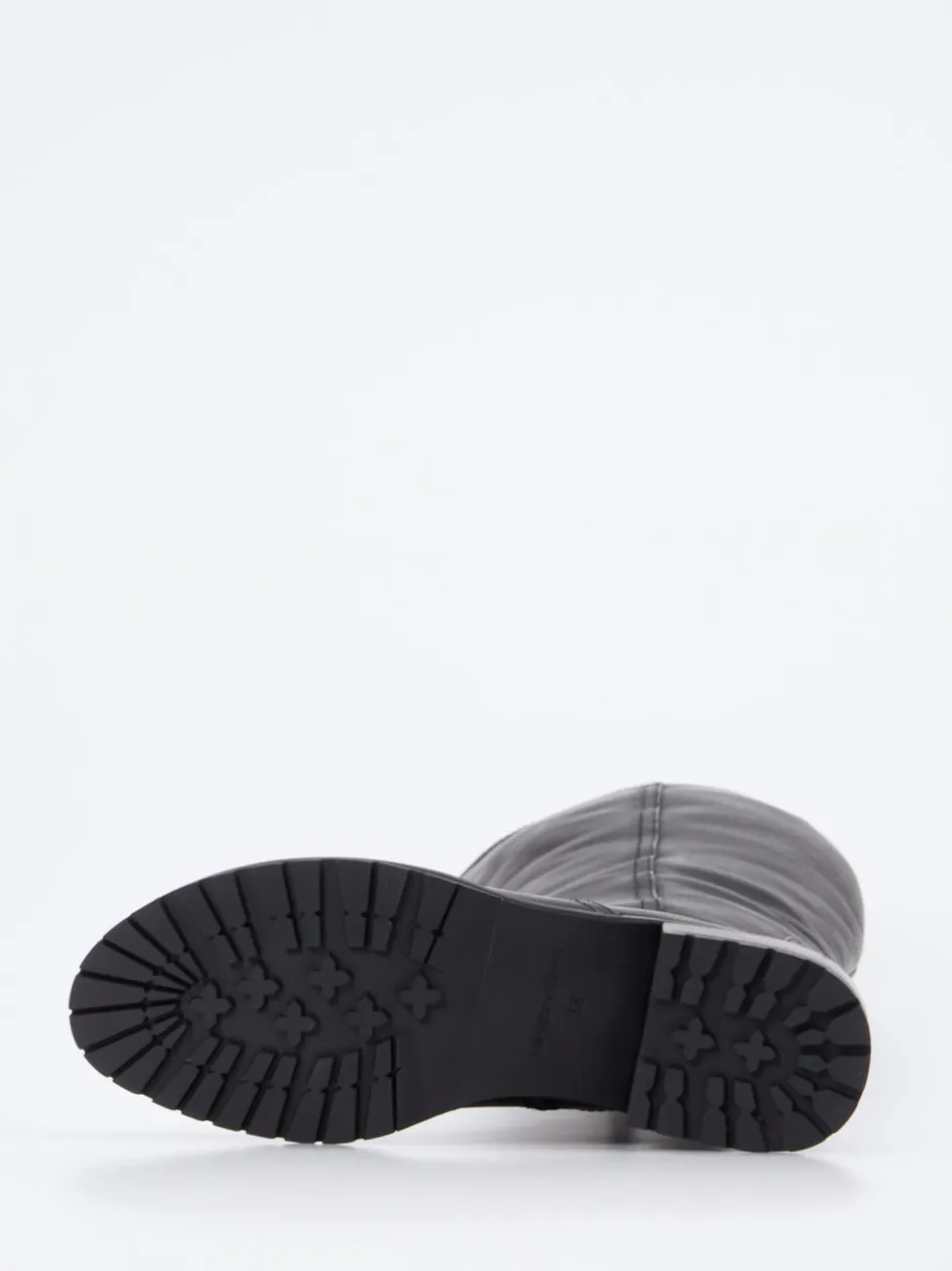 Ginger & Glove – Kniehohe Stiefel aus Lammleder Schwarz