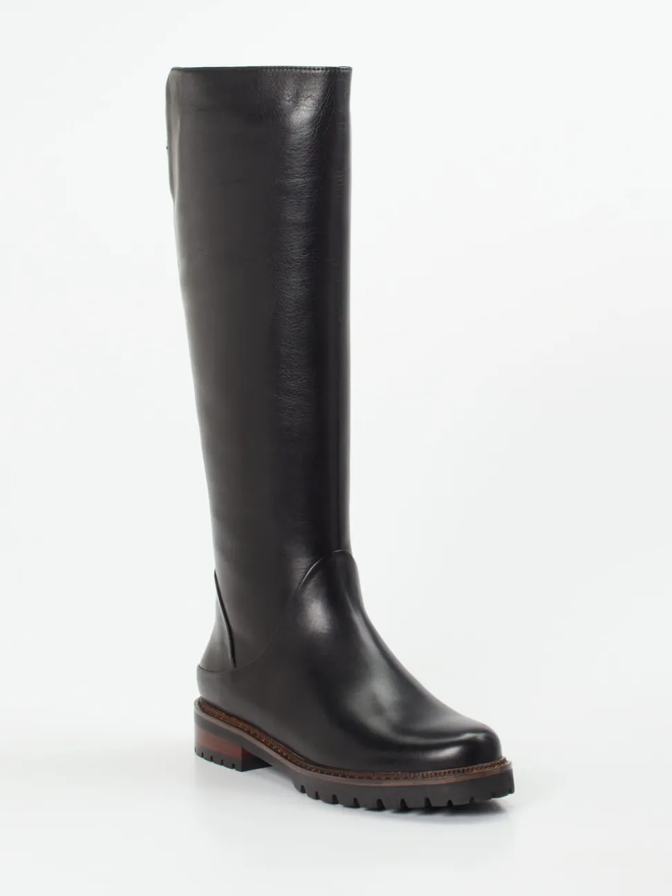 Ginger & Glove – Kniehohe Stiefel aus Lammleder schwarz