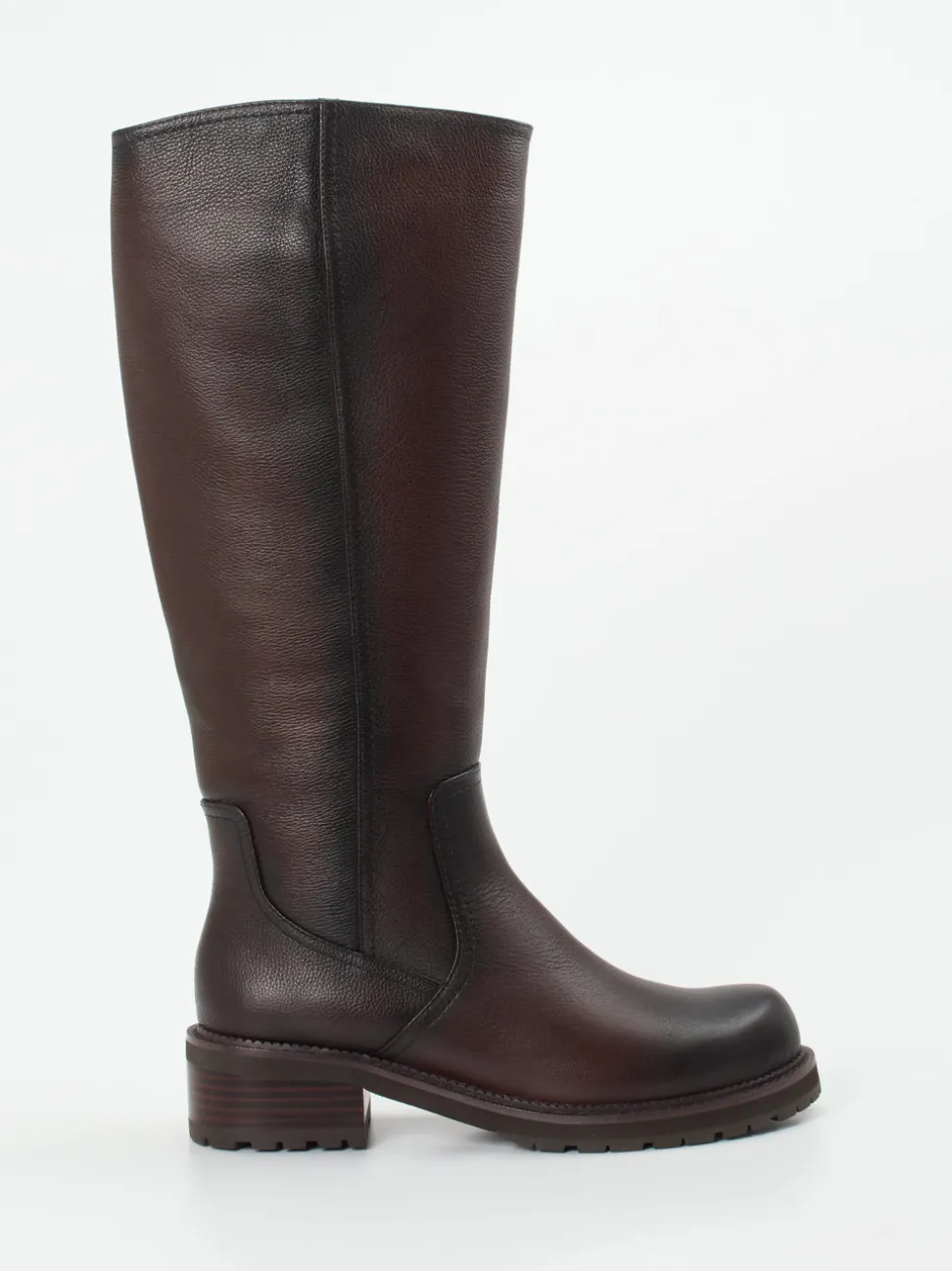 Ginger & Glove – Kniehohe Stiefel aus Kalbleder dunkelbraun