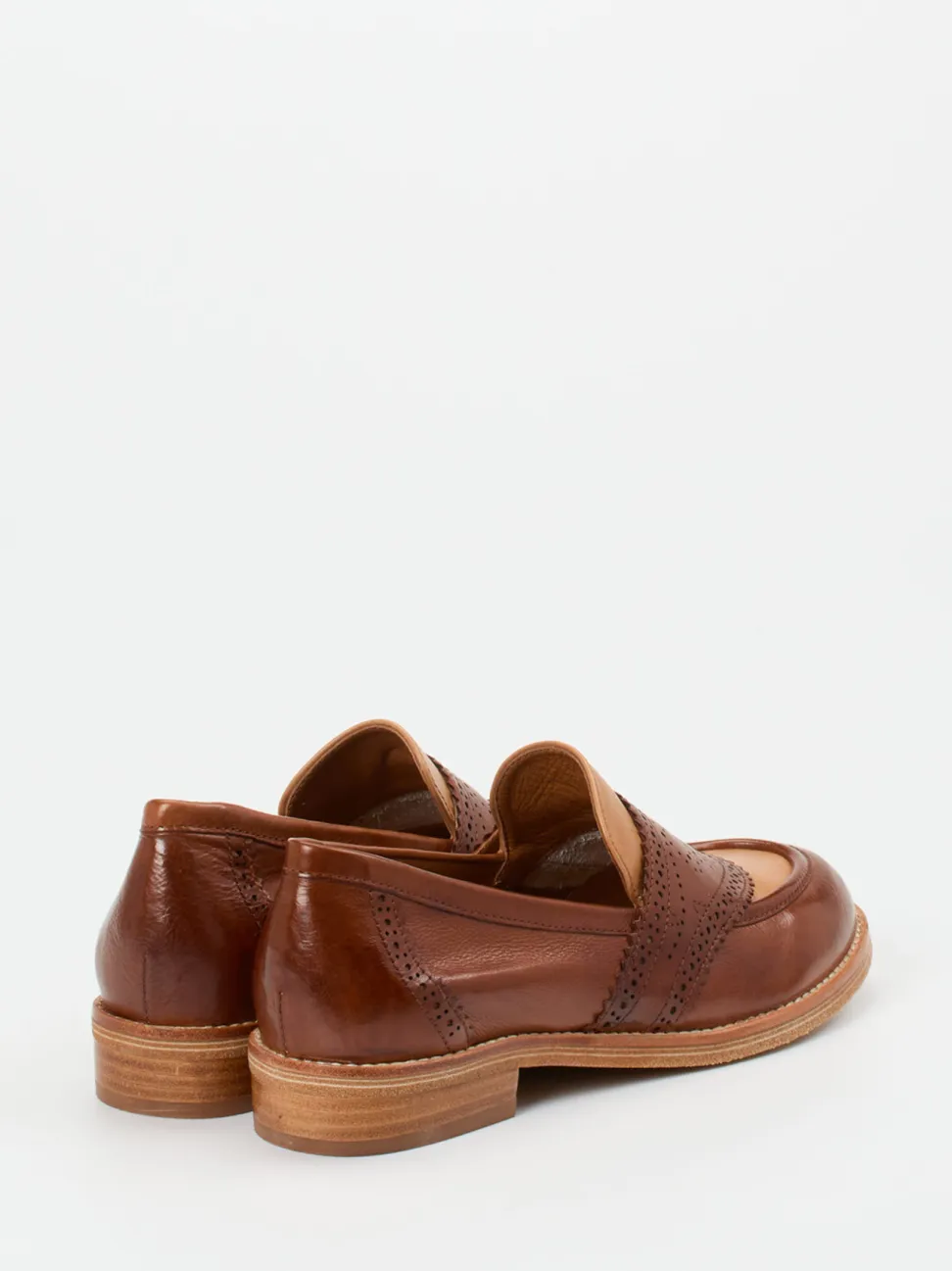 Ginger & Glove – Loafer aus Lammleder in Braun