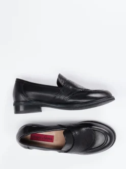 Ginger & Glove – Loafer aus Kalbleder Schwarz