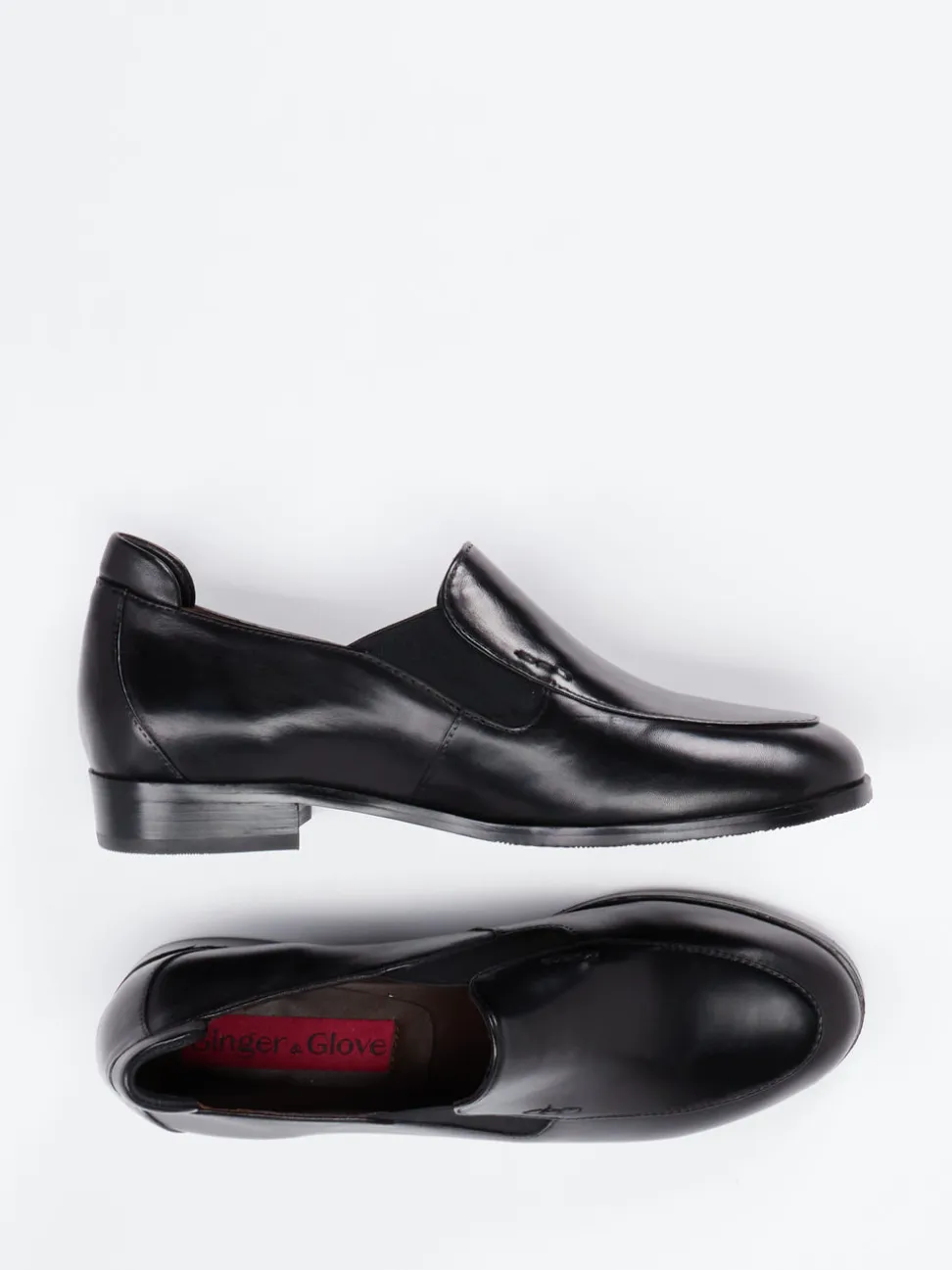 Ginger & Glove – Loafer aus Lammleder schwarz
