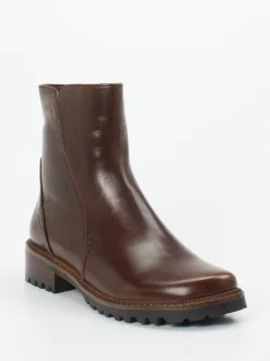 Ginger & Glove – Stiefeletten aus Lammleder Dunkelbraun