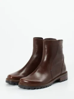 Ginger & Glove – Stiefeletten aus Lammleder Dunkelbraun