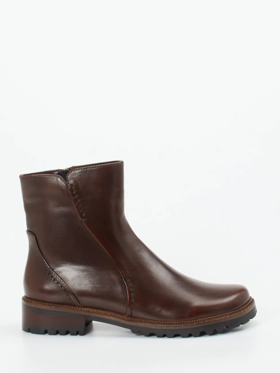 Ginger & Glove – Stiefeletten aus Lammleder Dunkelbraun