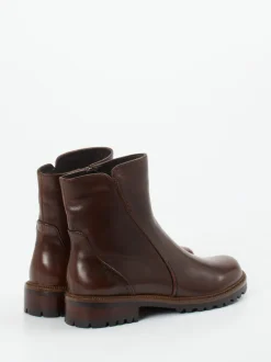 Ginger & Glove – Stiefeletten aus Lammleder Dunkelbraun