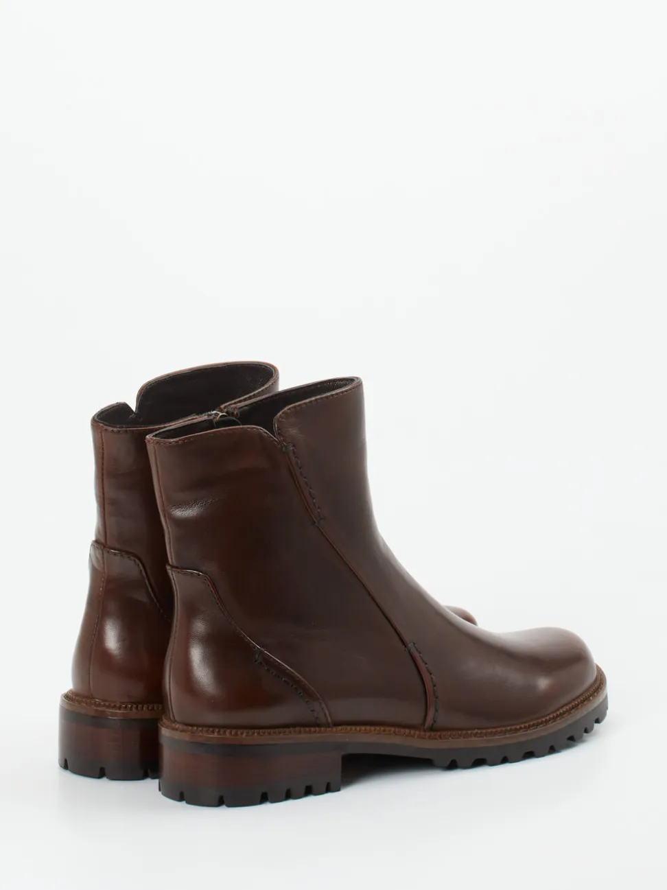 Ginger & Glove – Stiefeletten aus Lammleder Dunkelbraun