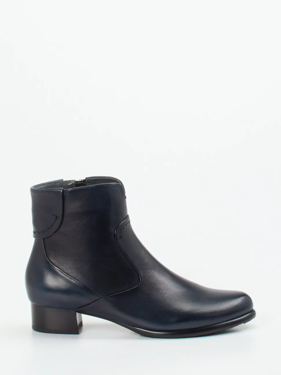 Ginger & Glove – Stiefelette aus Lammleder Dunkelblau