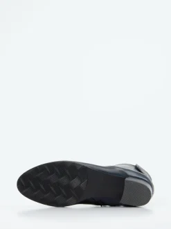 Ginger & Glove – Stiefelette aus Lammleder Dunkelblau