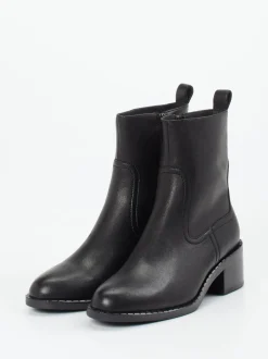Gioia – Ankle Boots aus Leder in Schwarz