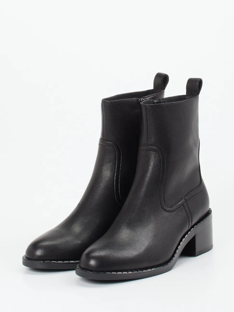 Gioia – Ankle Boots aus Leder in Schwarz