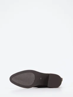 Gioia – Stiefelette aus Veloursleder Dunkelbraun
