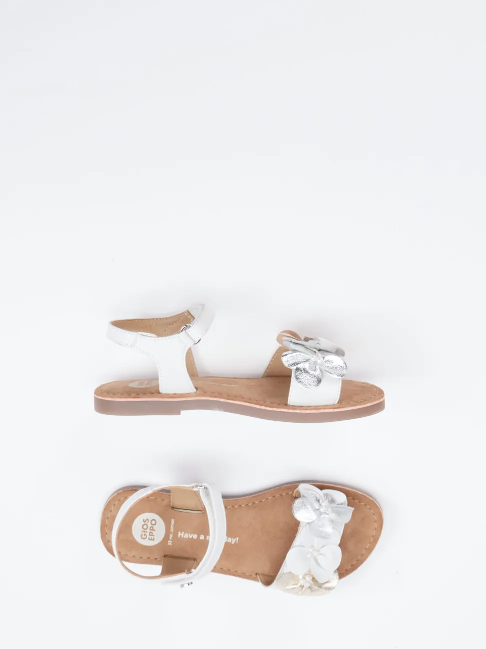 Gioseppo – Riemchensandale aus Kalbleder Offwhite