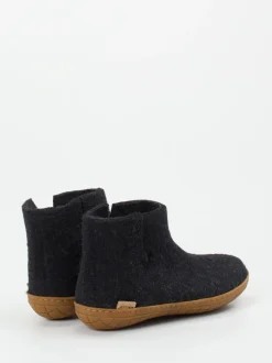 Glerups – Filz-Bootie aus Wollfilz Anthrazit