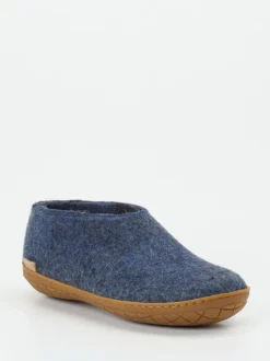 Glerups – Filzpantoffel aus Wollfilz in Jeansblau