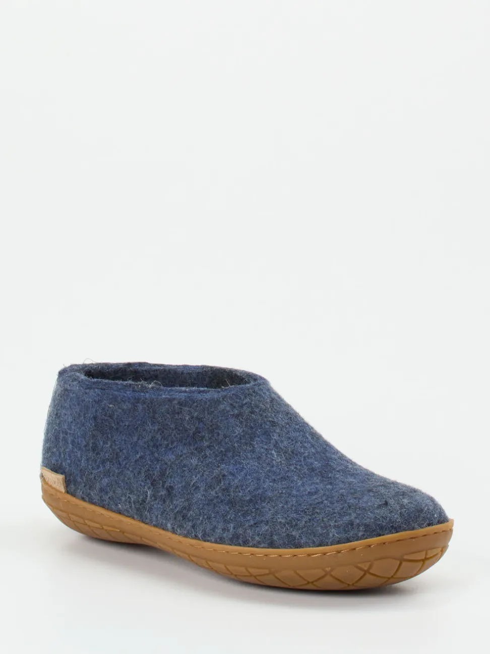 Glerups – Filzpantoffel aus Wollfilz in Jeansblau