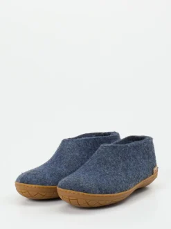 Glerups – Filzpantoffel aus Wollfilz in Jeansblau