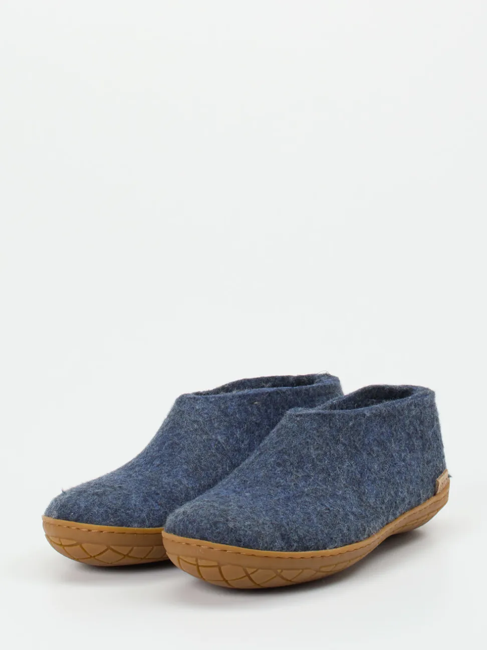Glerups – Filzpantoffel aus Wollfilz in Jeansblau
