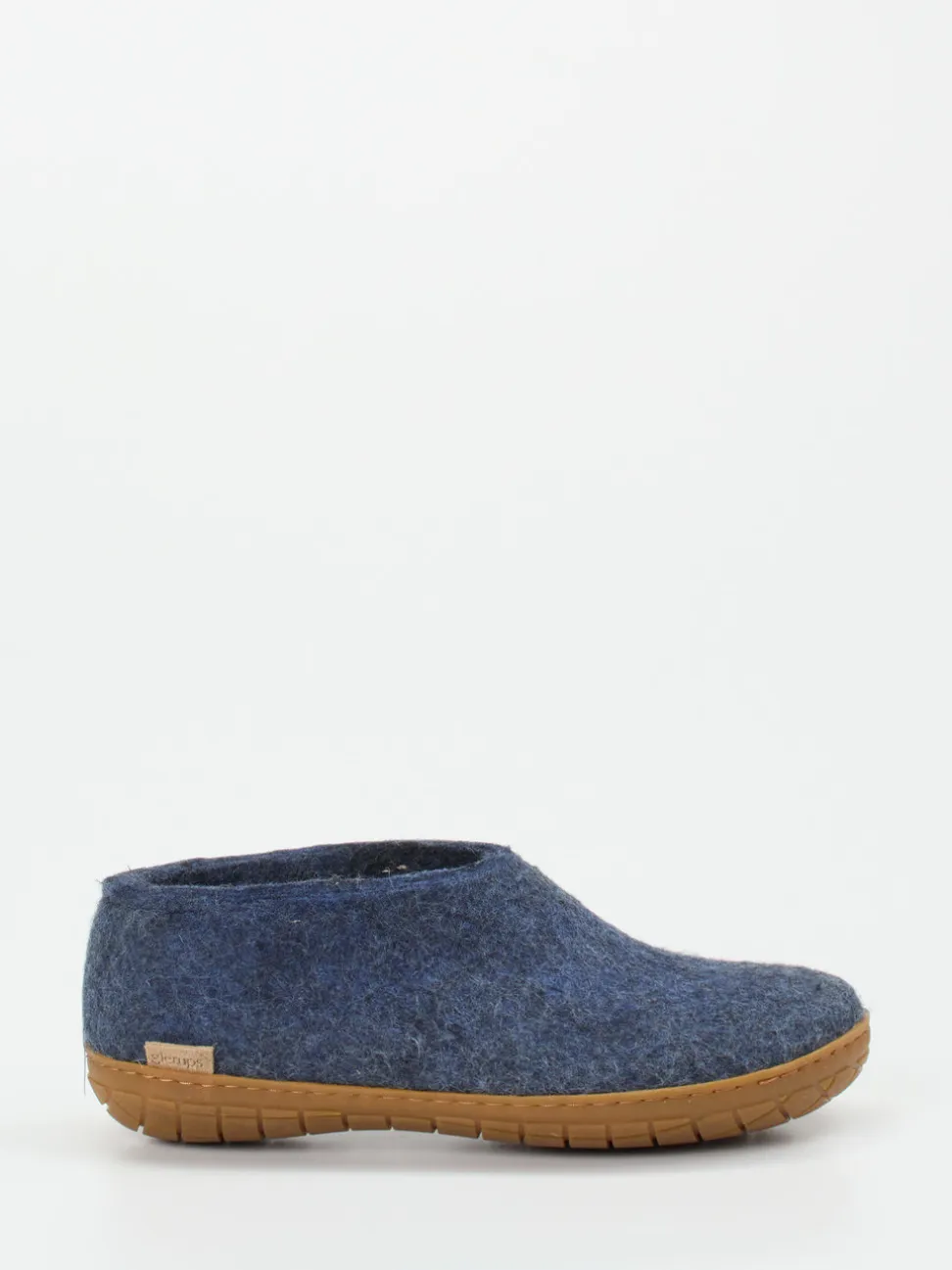 Glerups – Filzpantoffel aus Wollfilz in Jeansblau