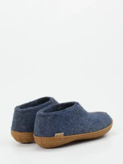 Glerups – Filzpantoffel aus Wollfilz in Jeansblau
