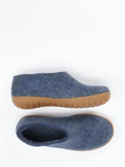 Glerups – Filzpantoffel aus Wollfilz in Jeansblau